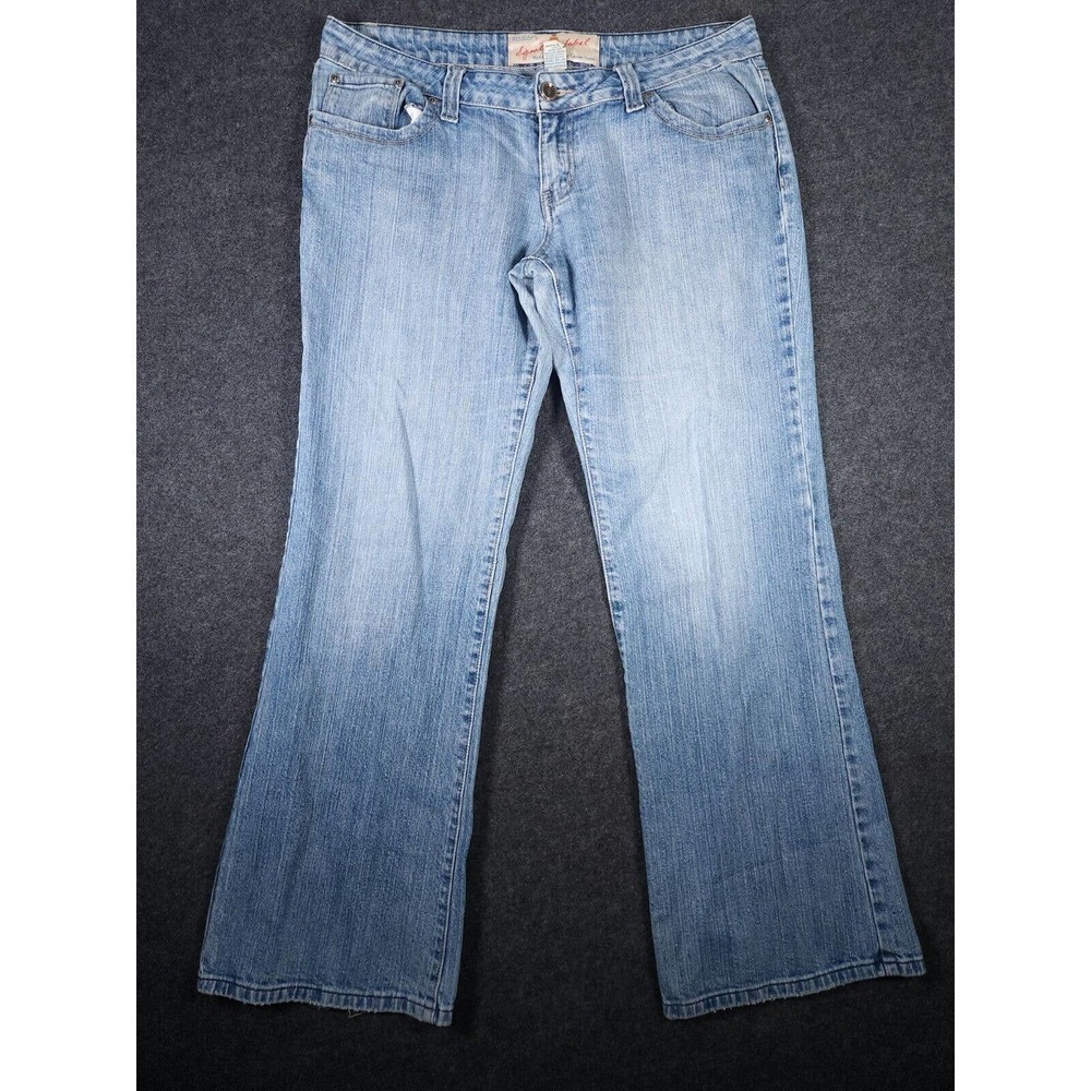 Carbon Jeans Womens 11 Denim Blue Mid Rise Bootcut Light Wash Cotton Pockets